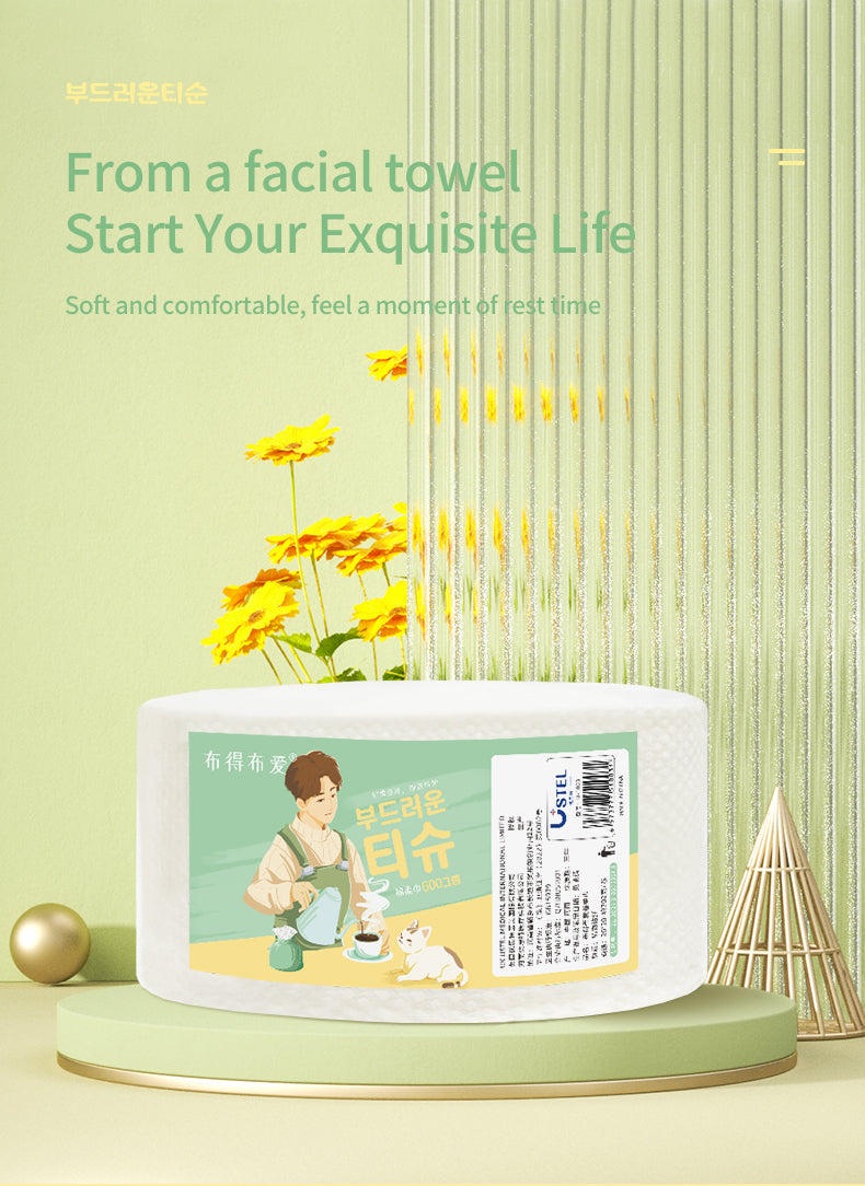 مناديل وجه قطنية فاخرة رول - USTEL

USTEL Premium Cotton Face Towel Roll