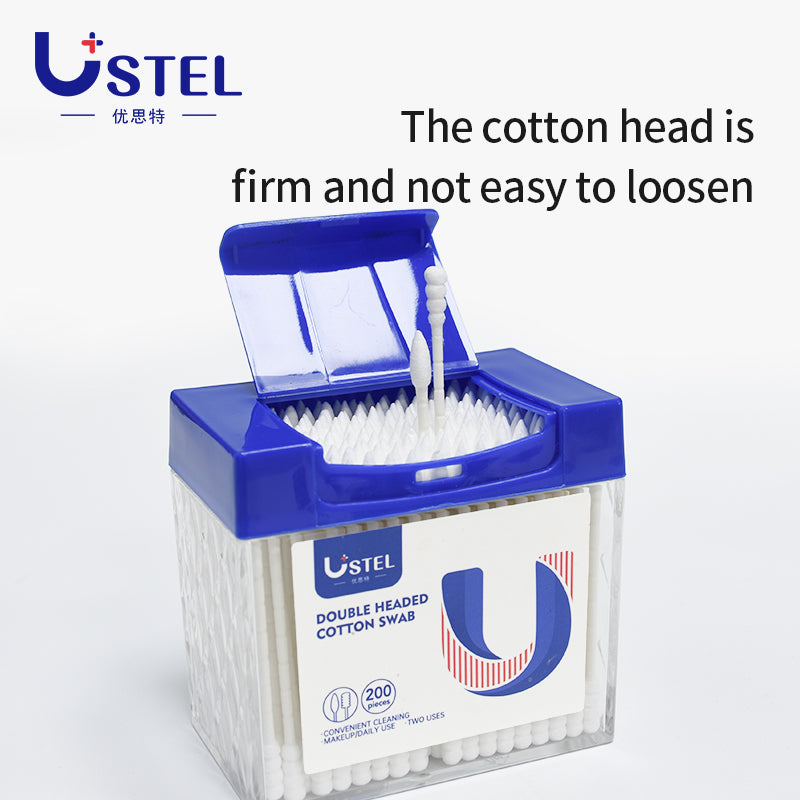أعواد قطن مزدوجة الرأس – 200 عود | USTEL

USTEL Double-Headed Cotton Swabs – 200 PCS