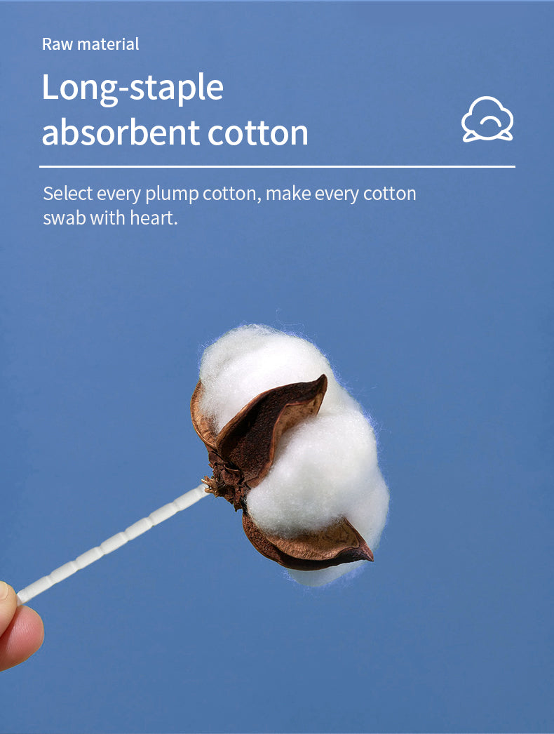 أعواد قطن مزدوجة الرأس – 200 عود | USTEL

USTEL Double-Headed Cotton Swabs – 200 PCS