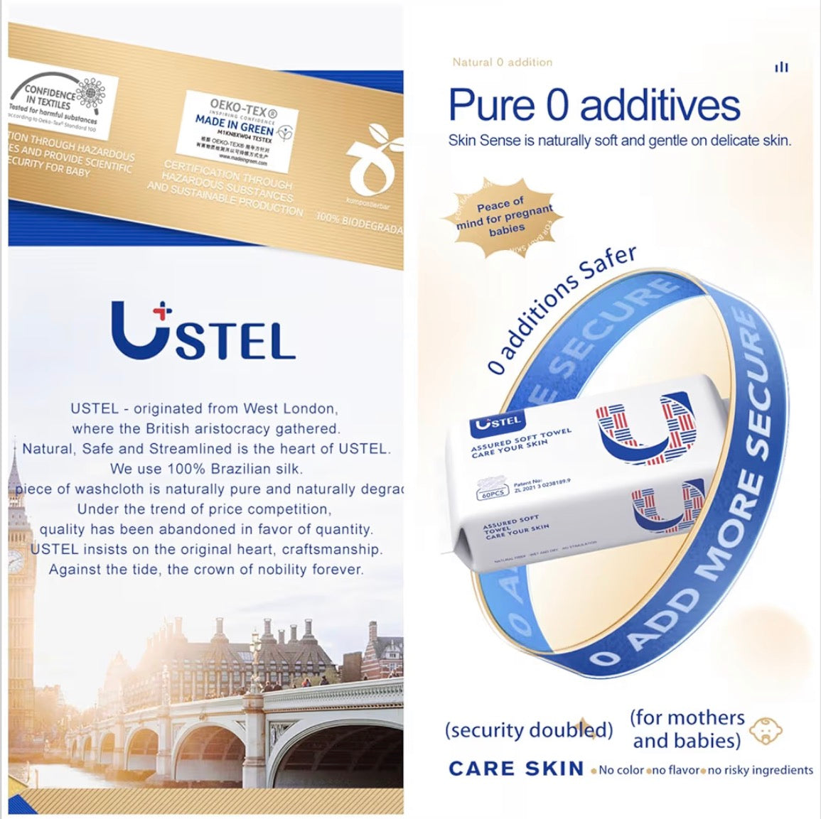 USTEL Soft & Light Disposable Face Tissue 

محارم وجه ناعمة للاستخدام الواحد USTEL –