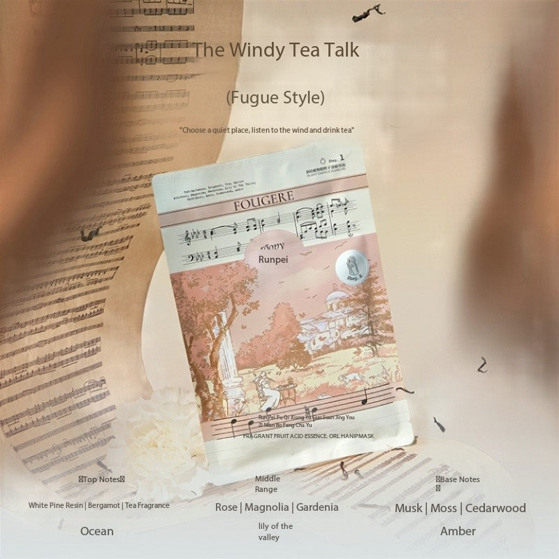 ROOPY The Windy Tea Talk Fragrant Hand Mask – Fugue Style
قناع اليدين المعطر “حديث الشاي مع النسيم” من ROOPY